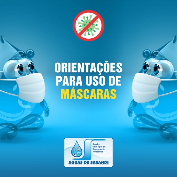 Orientações para uso de máscaras