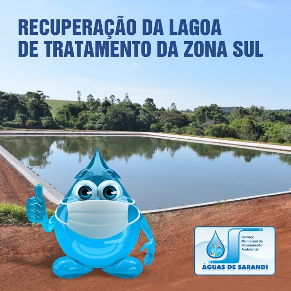 Lagoa de Tratamento da Zona Sul é recuperada e ampliada