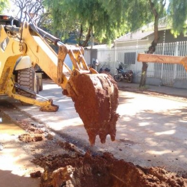 Obras de Saneamento Básico estão a todo vapor em Sarandi